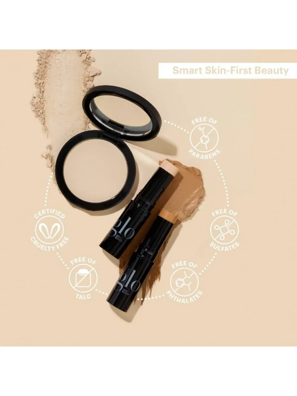 Pressed Base Powder Foundation - Honey Light, Flawless Finish, Lightweight, 0.92